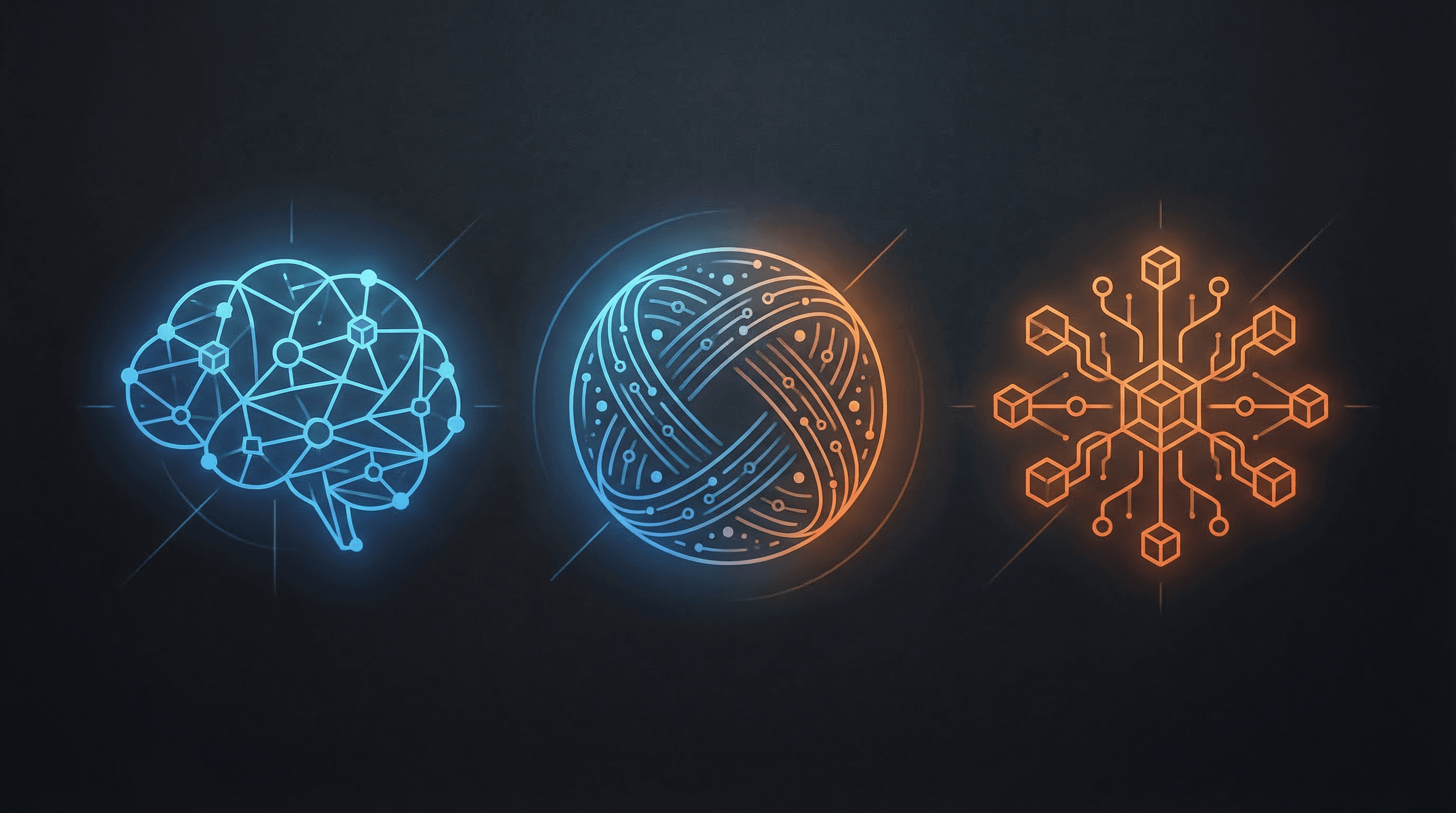 Apple, Google und Microsoft Logos im KI-Vergleich